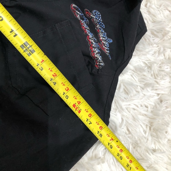 Harley Davidson zip up patriotic sleeveless Amazing top. NWT! Freedom Eagle #1❤️ - Picture 7 of 15